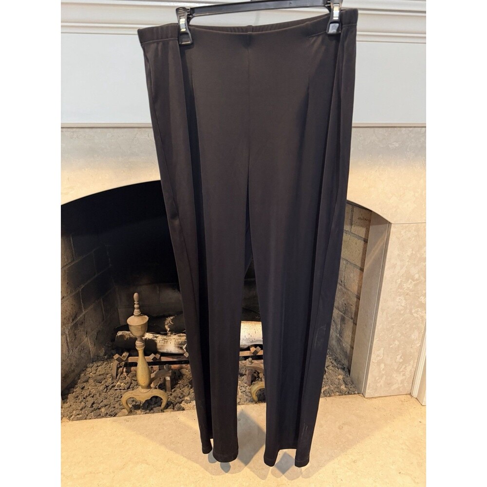 Chico’s Pull On Black Pants Size Large Fabric Similar To Travelers